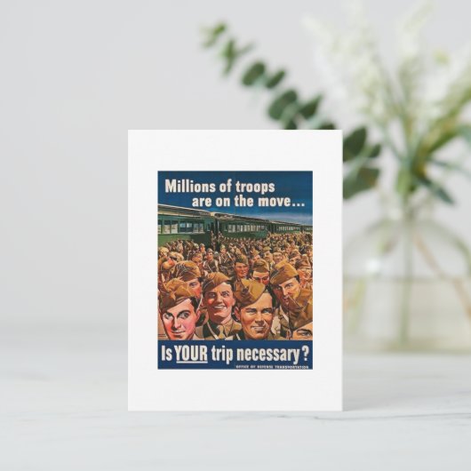 何百万もの軍隊が動いている ポストカード (スタンド正面)