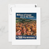 何百万もの軍隊が動いている ポストカード (正面/裏面)