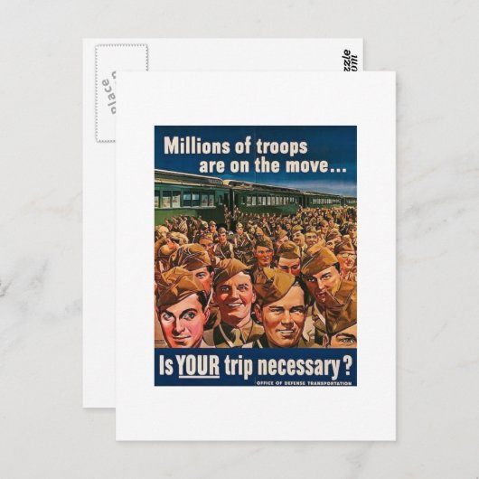 何百万もの軍隊が動いている ポストカード (正面/裏面)