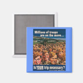 何百万人もの軍隊が動いている マグネット (正面/裏面)