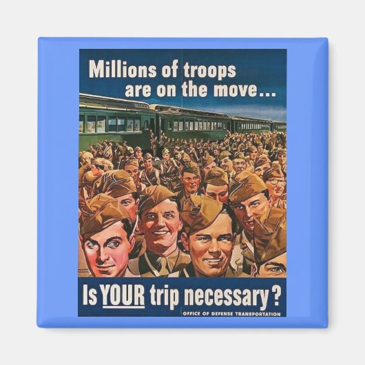 何百万人もの軍隊が動いている マグネット (正面)