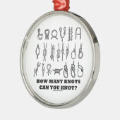 何結び目を結ぶことができますか。 メタルオーナメント (左)