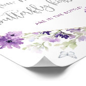 何蝶のキスの赤ちゃんシャワーゲームポスター ポスター (角)