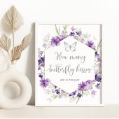 何蝶のキスの赤ちゃんシャワーゲームポスター ポスター