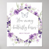 何蝶のキスの赤ちゃんシャワーゲームポスター ポスター (正面)