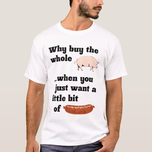 何買で豚ごと?T-シャツ Tシャツ (正面)