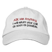 何頼でも 刺繍入りキャップ (正面)