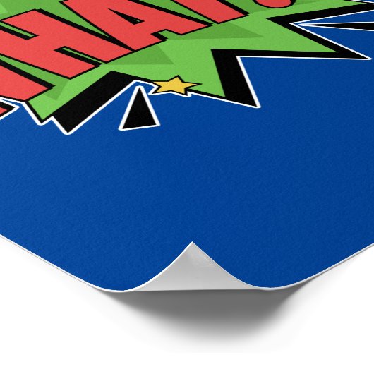 何!?アーはっきりしたトポップ・アートの漫画サプライズ ポスター (角)