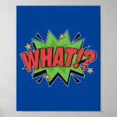 何!?アーはっきりしたトポップ・アートの漫画サプライズ ポスター (正面)