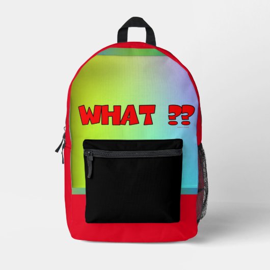 何?? プリントバックパック (正面)