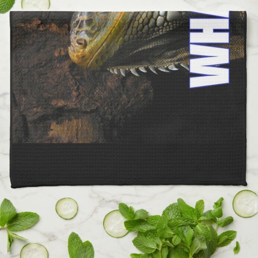 何!?伊グアナ キッチンタオル (折り畳み)