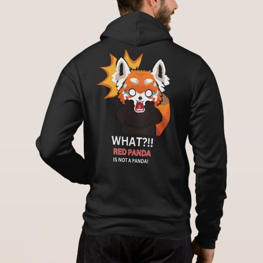 何?!!赤パンダはパンダではない！ パーカ (裏面)