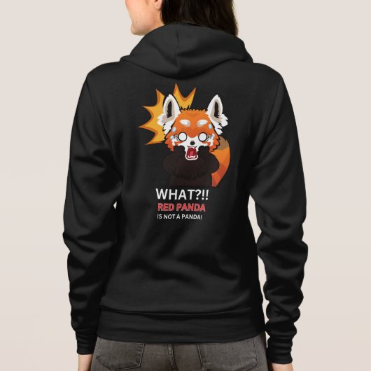何?!!赤パンダはパンダではない! パーカ (裏面)
