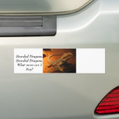 …何、IMG_4705の髭があるドラゴン、髭があるドラゴン バンパーステッカー (車上)