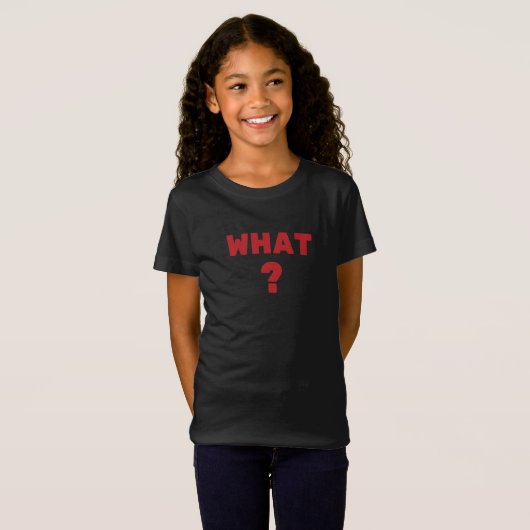 何？ Tシャツ (正面フル)