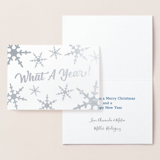 何A年シルバースノーフレークスホリデー 箔カード (ディスプレー)