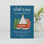 何A年トイレ紙赤クリスマストラック シーズンカード (スタンド正面)