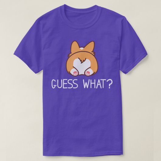 何Corgiお尻ウェルシュおもしろいコギスドッグコスチュウを推測 Tシャツ (デザイン正面)