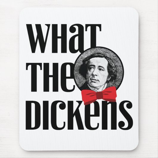何Dickens (赤い弓) マウスパッド (正面)