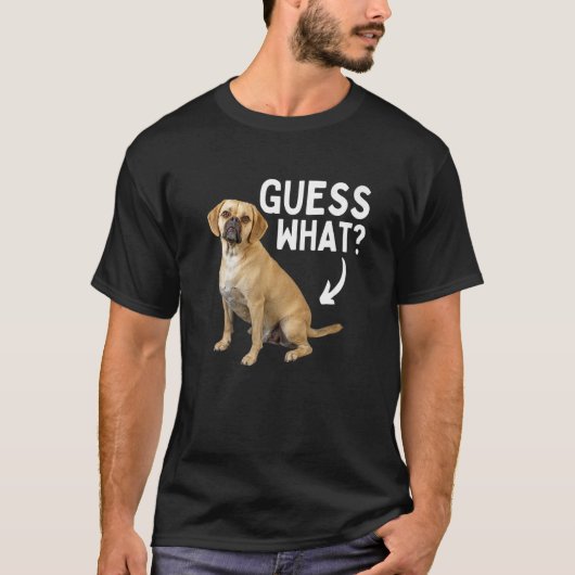 何Puggleお尻ハイブリッド犬のオーナーレスキュー Tシャツ (正面)