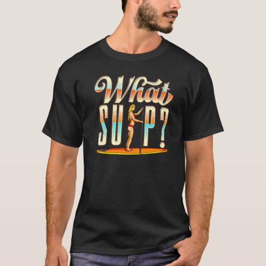 何SUPスタンドアップパドル Tシャツ (正面)