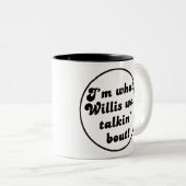 何talkinの一続きWillisか。 -ヴィンテージのマグ! ツートーンマグカップ (正面右)