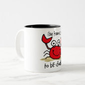 余りにかわいいカニ ツートーンマグカップ (正面左)