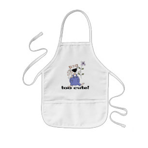 余りにかわいい子猫猫のTシャツおよびギフト 子供用エプロン