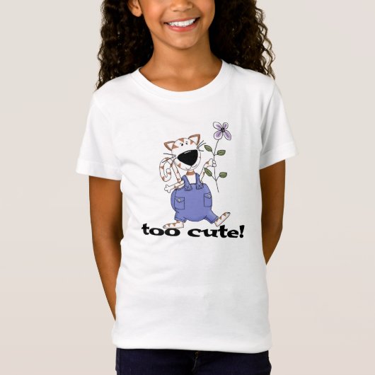 余りにかわいい子猫猫のTシャツおよびギフト Tシャツ (正面)