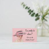 余りにかわいらしい家計をきれいにするため 名刺 (スタンド正面)