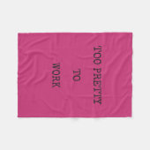 余りにかわいらしい毛布を働かせるため フリースブランケット (正面(横))