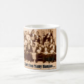 余りにも多くのバンジョーのマグ コーヒーマグカップ (正面右)