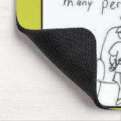 余りにも多くのビデオゲームを…遊びます マウスパッド (コーナー)