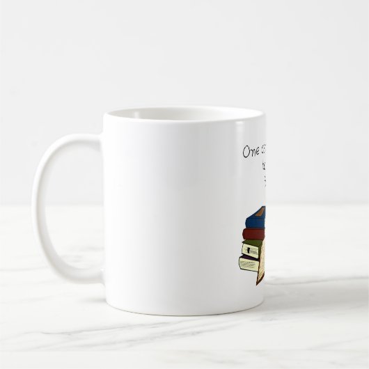 余りにも多くの本か。! コーヒーマグカップ (左)