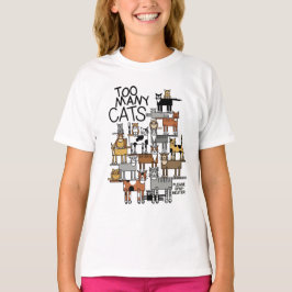 余りにも多くの猫 Tシャツ