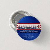 余りにアメリカ人4のヘルスケアボタン 缶バッジ (正面&裏面)