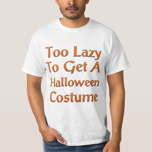 余りに不精ハロウィンの衣裳を得るため Tシャツ (正面)