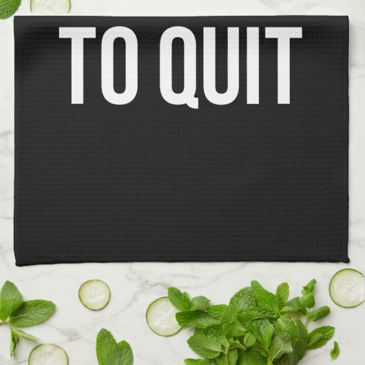 余りに合われたフィットネスのおもしろいな引用文の白黒 キッチンタオル (折り畳み)