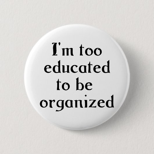 余りに教育がある 缶バッジ (正面)