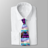 余りに海の日没のベースギターの首音楽タイ ネクタイ (タイ)