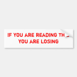 余りに深刻 バンパーステッカー