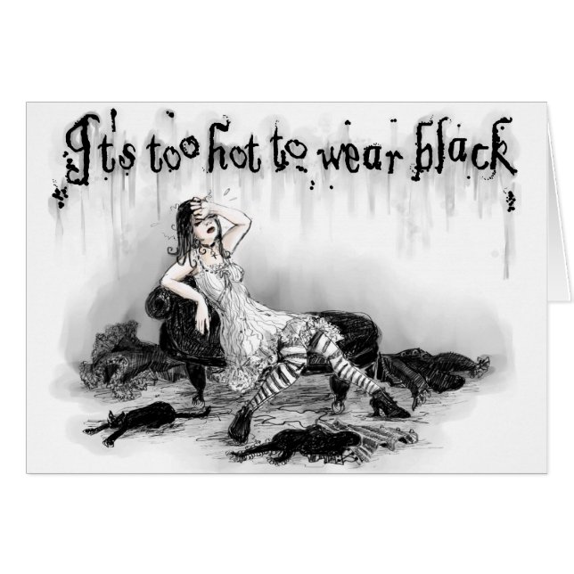 余りに熱い黒を身に着けるため (正面横)