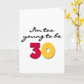 余りに若い30があるため カード (黄色い花)