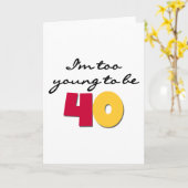 余りに若い40があるため カード (黄色い花)