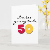 余りに若い50があるため カード (黄色い花)