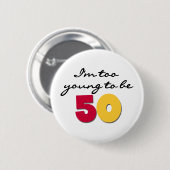 余りに若い50があるため 缶バッジ (正面&裏面)