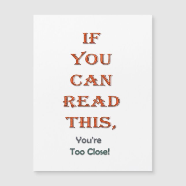 余りに近く (正面)