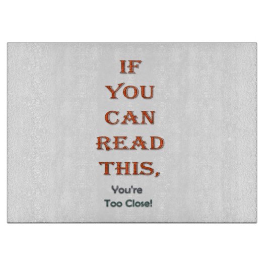 余りに近く カッティングボード (正面)