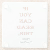 余りに近く ガラスコースター (裏面)