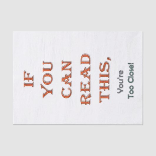 余りに近く 薄葉紙 (正面)